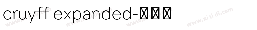 cruyff expanded字体转换